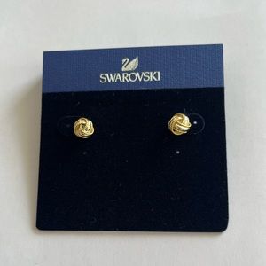 Swarovski Gold/Silver Knot Earrings
